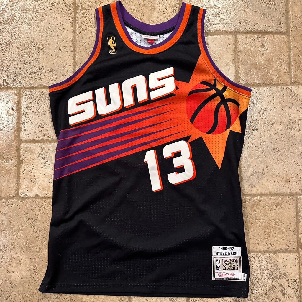Mitchell & Ness Phoenix Suns 1996-97 Steve Nash Black Jersey